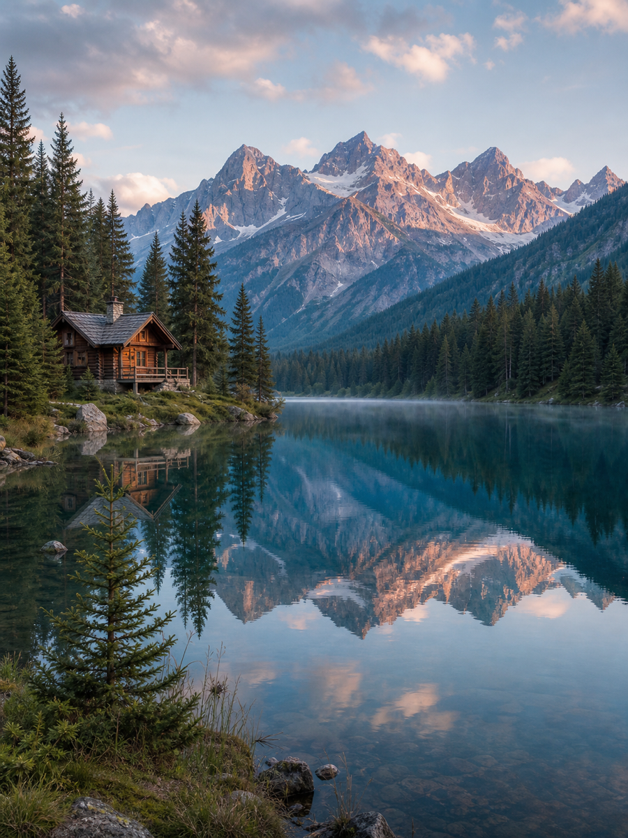 Portrait mountain photo before fitting it into the X post